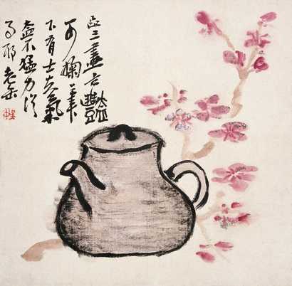 叶为铭 吴昌硕 清供图 立轴
